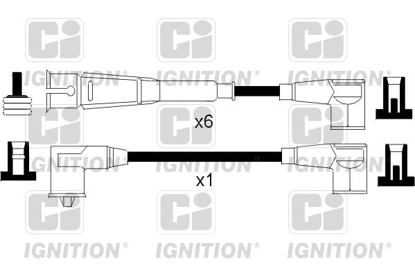 QUINTON HAZELL Комплект проводов зажигания XC830